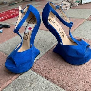 Blue heels